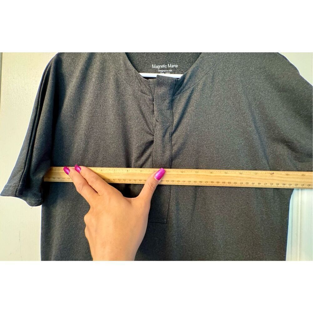 NWOT Magnetic Mama Nursing Magnetic Blissful Short Sleeve Shirt Dress XS/S - Picture 11 of 12